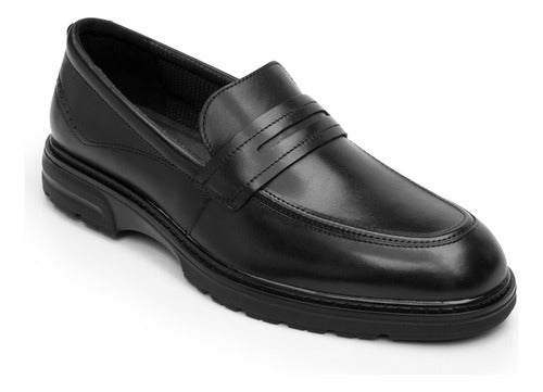 Zapatos Flexi Hombre Mocasín Semivestir Piel 419502neg Negro