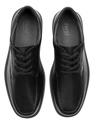 Zapatos Flexi Hombre Derby Vestir Piel 419601neg Negro