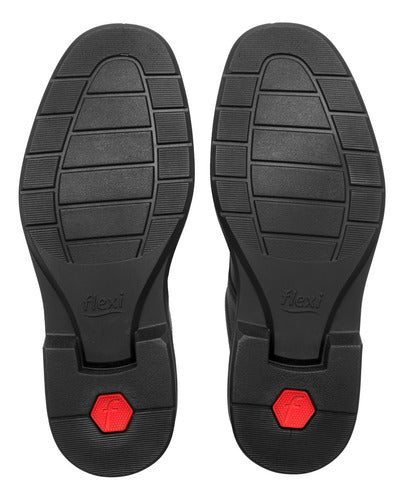 Zapatos Flexi Hombre Derby Vestir Piel 419601neg Negro