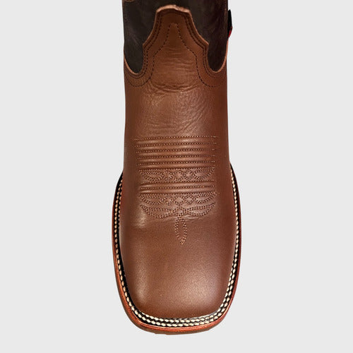 Botas Justin Hombre Vaqueras Piel Sapo Jb5512 Miel Sapo