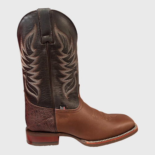 Botas Justin Hombre Vaqueras Piel Sapo Jb5512 Miel Sapo