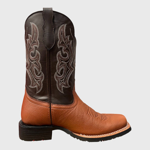 Botas Justin Hombre Vaqueras Piel Texas Jb5580 Avellana Texas