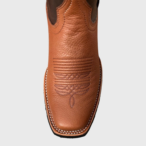 Botas Justin Hombre Vaqueras Piel Texas Jb5580 Avellana Texas