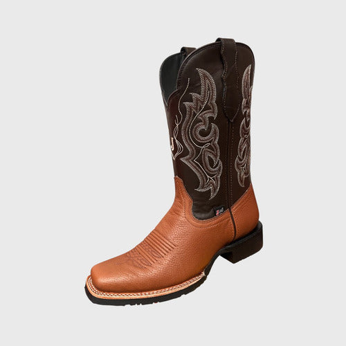 Botas Justin Hombre Vaqueras Piel Texas Jb5580 Avellana Texas