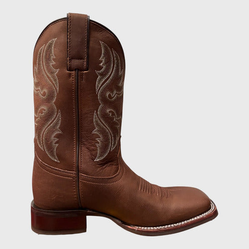 Botas Justin Hombre Vaqueras Piel Libano Siena Jb5534 Cafe Libano Siena