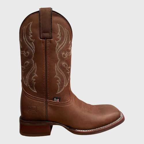 Botas Justin Hombre Vaqueras Piel Libano Siena Jb5534 Cafe Libano Siena