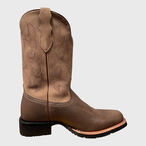 Botas Justin Hombre Vaqueras Marshal Piel Jb5559 Moka Marshal