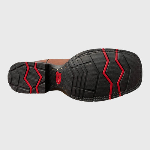 Botas Justin Hombre Vaqueras Piel Jb5574 Café