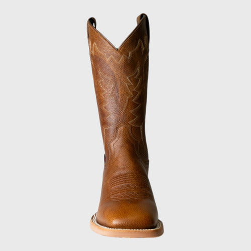 Botas Justin Hombre Vaqueras Piel Astrakan Jb5479 Tabaco Astrakan