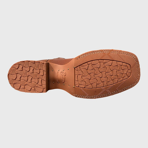 Botas Justin Hombre Vaqueras Piel Astrakan Jb5479 Tabaco Astrakan