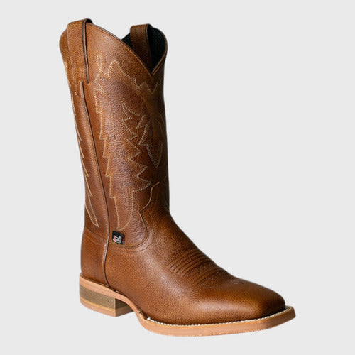 Botas Justin Hombre Vaqueras Piel Astrakan Jb5479 Tabaco Astrakan