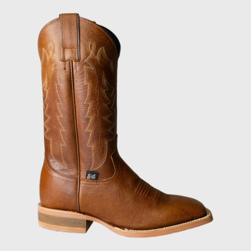 Botas Justin Hombre Vaqueras Piel Astrakan Jb5479 Tabaco Astrakan