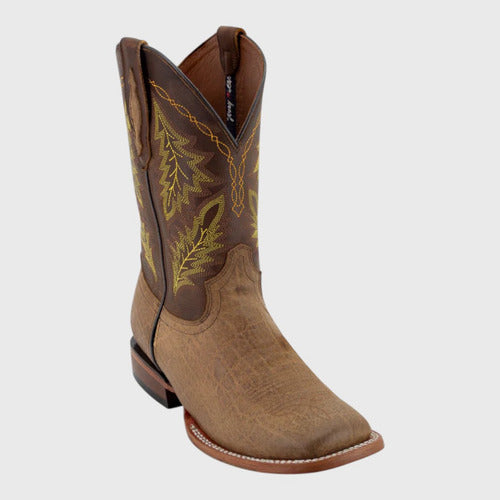 Botas Tony Lama Hombre Vaqueras Piel Res Print Elefante 8674 Coñac Print Elefante