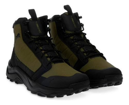 Tenis Puma Hombre Bota Boulder Wtr Senderismo 30997604 Verde/negro