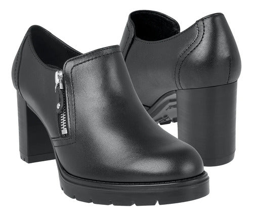 Zapatos Flexi Mujer Tipo Botín De Piel 137102neg