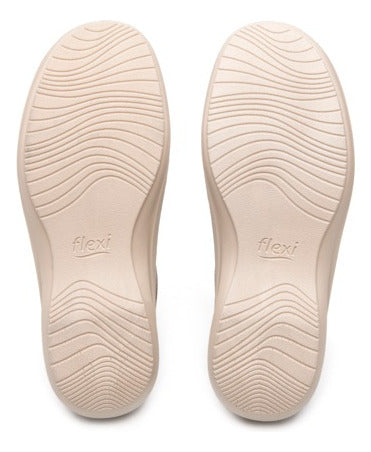 Zapato Flexi Mujer De Confort Piel 134803tan