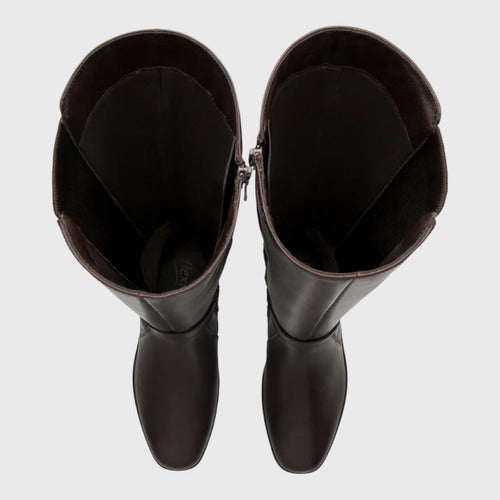 Botas Flexi Mujer Casual Con Elástico De Piel 136706caf