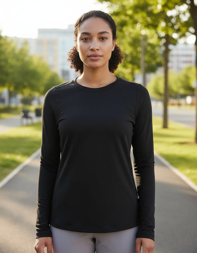 Playera On Mujer Deportiva M/larga Focus Long-t 1wd30120553