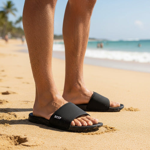 Sandalias Reef Hombre One Slide Playa Y Casual Rf0a30ndbla