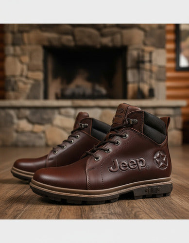 Botas Jeep Hombre Casuales De Piel 5549caf