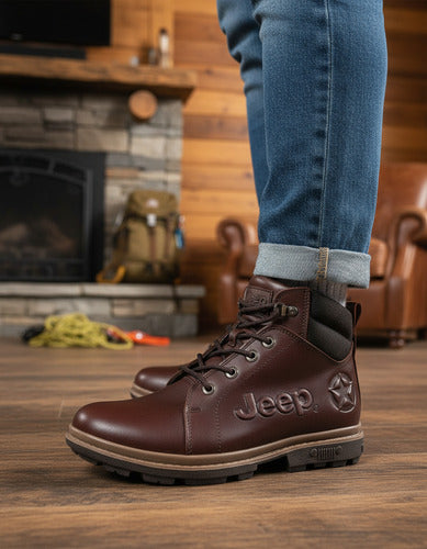 Botas Jeep Hombre Casuales De Piel 5549caf