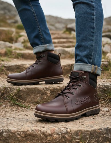 Botas Jeep Hombre Casuales De Piel 5549caf