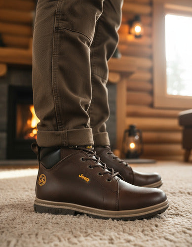 Botas Jeep Hombre Casuales De Piel 10351ccaf