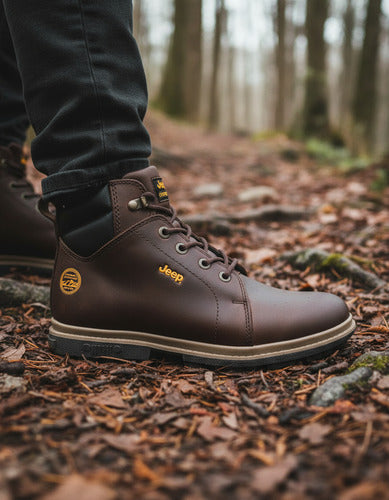 Botas Jeep Hombre Casuales De Piel 10351ccaf