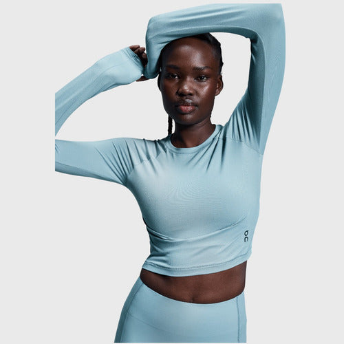 Playera On Mujer Manga Larga Movement Crop 1we30032523