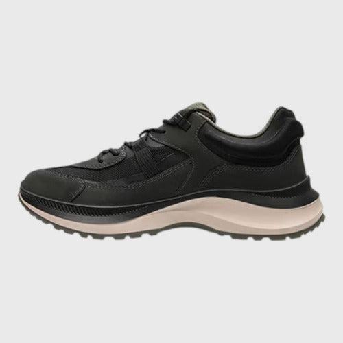 Tenis Flexi Country Hombre Outdoor Piel 420308oxneg Oxford/negro