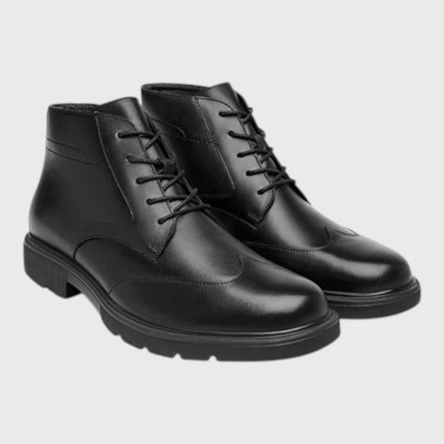 Botín Flexi Hombre Semivestir Casual Piel 417015neg Negro
