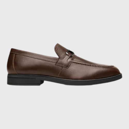 Zapatos Flexi Hombre Mocasín Semivestir Piel 421402dktan Dark Tan