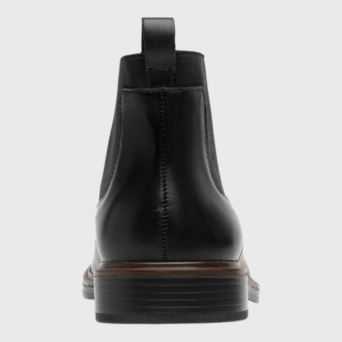 Botín Flexi Hombre Chelsea Casual Piel 400118neg Negro