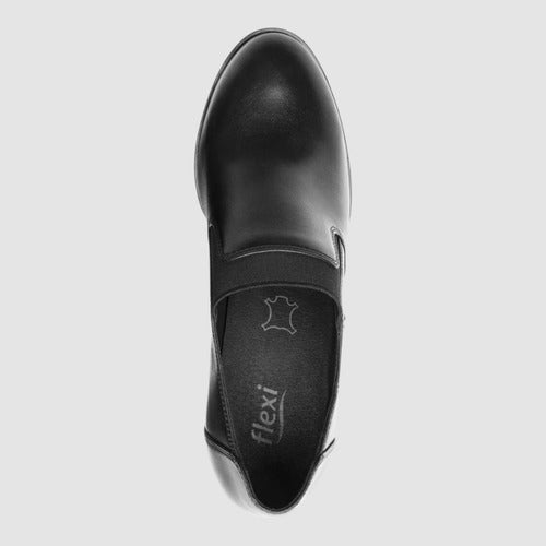 Zapatos Flexi Mujer Confort De Piel Y Tacón 137302neg Negro