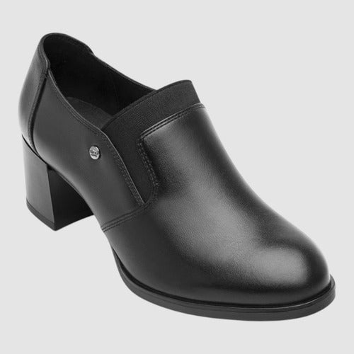Zapatos Flexi Mujer Confort De Piel Y Tacón 137302neg Negro