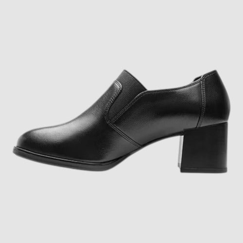 Zapatos Flexi Mujer Confort De Piel Y Tacón 137302neg Negro