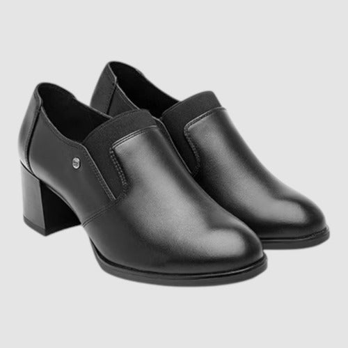 Zapatos Flexi Mujer Confort De Piel Y Tacón 137302neg Negro