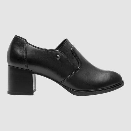 Zapatos Flexi Mujer Confort De Piel Y Tacón 137302neg Negro