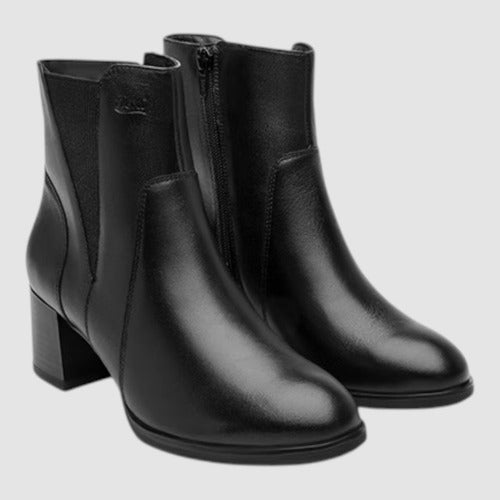 Botín Flexi Mujer Casual De Piel 137304neg Negro