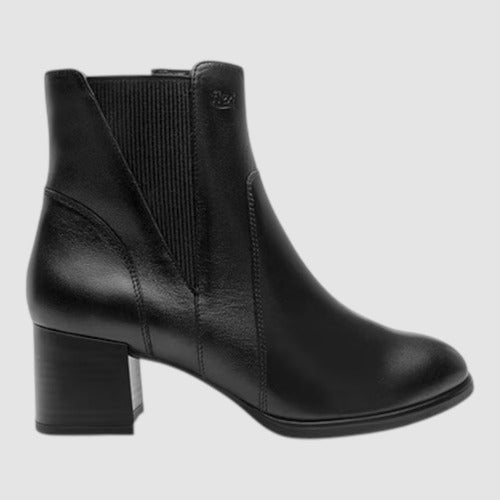 Botín Flexi Mujer Casual De Piel 137304neg Negro