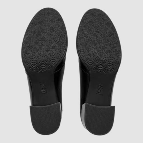 Zapatos Flexi Mujer Confort De Piel Y Tacon 137301neg Negro