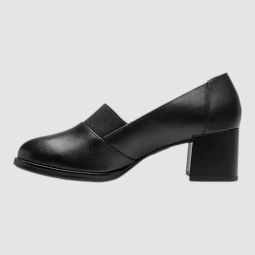 Zapatos Flexi Mujer Confort De Piel Y Tacon 137301neg Negro