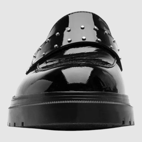 Zapatos Flexi Mujer Mocasin Casual Piel Charol 131902chneg Negro