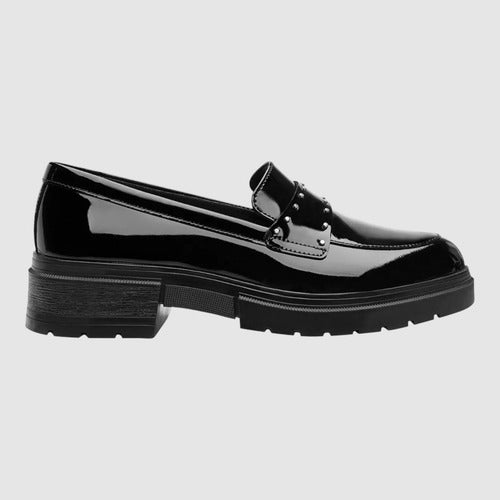 Zapatos Flexi Mujer Mocasin Casual Piel Charol 131902chneg Negro