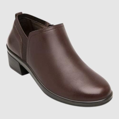 Botín Flexi Mujer Casual De Piel 130009vin Vino