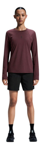 Playera On Cloud Mujer Deportiva M/larga Trek 1we30130398 Vino