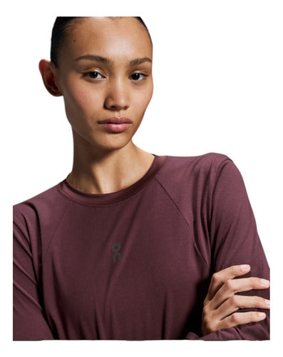 Playera On Cloud Mujer Deportiva M/larga Trek 1we30130398 Vino