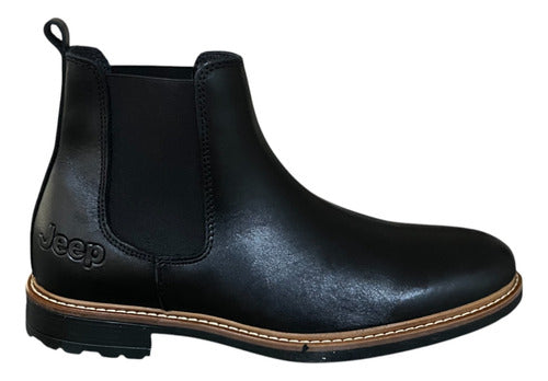 Botas Jeep Hombre Casual De Piel B1300neg Negro