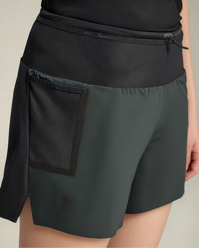 Shorts On Cloud Mujer Ultra Performance Outdoor 1wd10260583 Negro/gris L