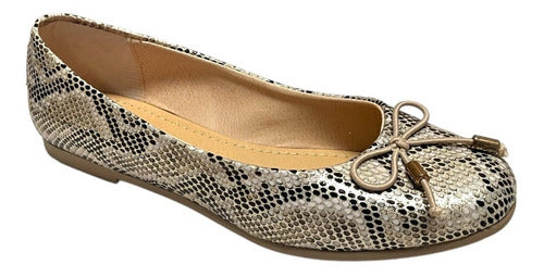 Zapato Vavito Niña Balerina Casual V7006oro